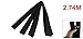 uxcell Martial Arts Karate Taekwondo Judo Sporty Band Belt 2.8M Black
