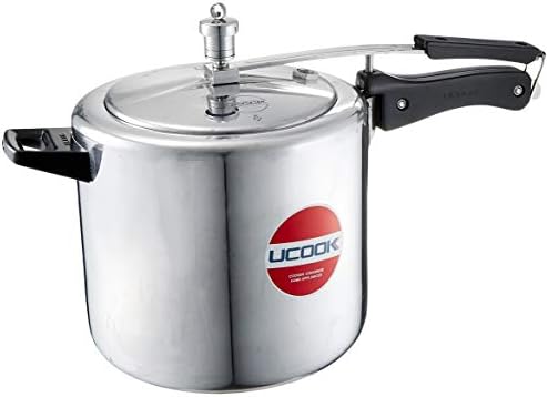 UCOOK Premier Aluminium Inner Lid Pressure Cooker, 6.5 Litre, Silver UCOOK Premier Aluminium Inner Lid Pressure Cooker, 6.5 Litre, Silver