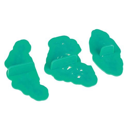 WinnerEco 3pcs Flower Print Plastic Fondant Embosser Mold Cookie Cake DIY Baking