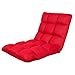 Sundale Outdoor Indoor Adjustable Soft-Brushed Polyester Cord Five-Position Multiangle Floor Chair, Red