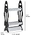 Wealers Vertical Rod Holders - Fishing Gear Holder for Garage Organization & Camper storage - Floor Fishing Rack & Tool Storage Holds 16 Poles & Fishing Accessories - Ideal Gifts for Men