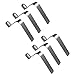 MonkeyJack Pack 6 Durable Strong Single Button Snap Clips 8mm - Kayak Paddle Spring Clip - Tent Pole - Awning Accessories