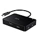 AUKEY USB C Hub Adapter with 4K HDMI, 4 USB 3.0 Ports, 60W Type C Power Delivery Charging Port for MacBook Pro 2017 iMac, Google Chromebook Pixelbook (Black) (with PD)