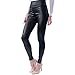 TS Womens Fashion Hot Stretch High Waist Thick Leather Leggings Pants
