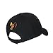 Cock Fight High Definition Embroidery Velcro Adjustable Baseball Cap Hat Black