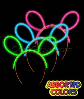 Fun central g715 glow headbands-assorted - 6 pack