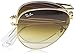 Ray-Ban AVIATOR FOLDING - ARISTA Frame CRYSTAL BROWN GRADIENT Lenses 58mm Non-Polarized