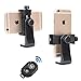 Phone Tripod Mount with Remote 360 Rotation Smartphone Holder Adapter Compatible with iPhone X 8 7 6 6s Plus Samsung Nexus