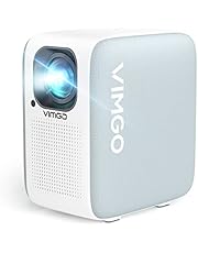 VIMGO P10 Smart Projector - Support 4K, Native 1080P HD, Android OS with WiFi & Bluetooth, 300 ANSI Dustproof Movie Projector, 40-120 Inch, Zoom 50%, 360° Speaker, Portable Home Theater Entertainment