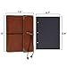 BESWORLDS DIY Scrapbook Photo Album Leather Cover Our Adventure Memory Book 30 Pages for Baby Anniversary Birthday Wedding Party Travel Graduation DIY Accessories Kit (Brown)