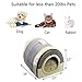 Hollypet Suede Self-Warming 2-in-1 Foldable Cave House Shape Nest Pet Sleeping Bed for Cats and Small Dogs, Baby Gray