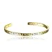 SOLOCUTE Gold Bangle Bracelet Engraved 