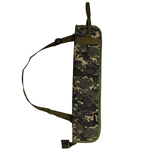 EaseIcon Weather Resistant Fabric Drumstick Case Cover Drum Stick Carrying Bag with Adjustable Shoulder Strap (Camouflage)