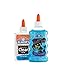 Elmer's Slime Starter Kit, Clear School Glue Clear + Blue Glitter, 4 Count