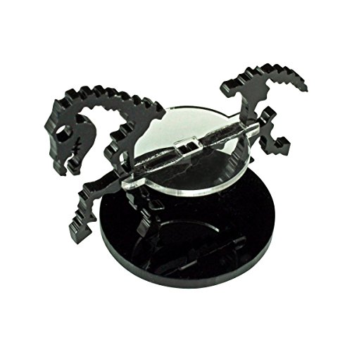 Litko Game Accessories Skeletal Steed Character Mount with 40mm Circular Base, Black