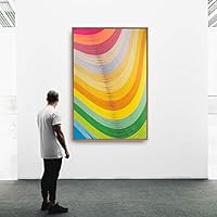 Framed Canvas Wall Art Color Block Canvas Prints Home Artwork Decoration for Living Room,Bedroom - 16x24 inches