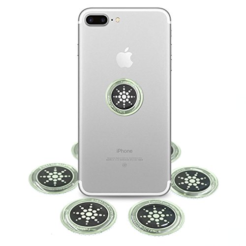 Anti Radiation EMF Shield - 2 PACK - EMF Protection Blocker, EMR Neutralizer Sticker For Use On All EMF Devices: Cell Phones, WiFi, iPhone, iPad, Kindle, Laptop