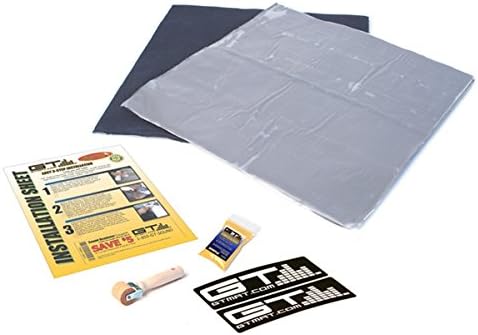 GTMAT Quadro 24sqft 4 Door Kit Car Truck RV Noise Blocker Soundproofing Self Adhesive 4 Layer Foam Car Sound Deadener Material Includes: 24sqft (12" x 12" Sheets) with Wooden Roller