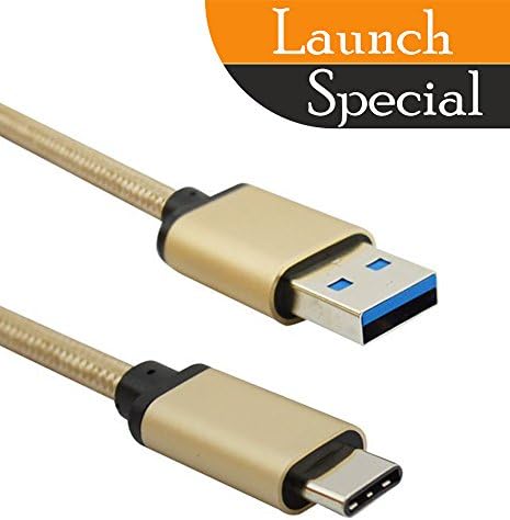 USB Type C Cable, Fast Speed Data Sync and Fast Charging (Usb 3.0) for Samsung Galaxy S8,S8 Plus,LG G6 G5,Google Pixel XL,Nintendo Switch,Nexus 6P,Macbook12",OnePlus2 (Gold) (3.3 ft) by miaim