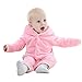 Mycloth IDGIRL Baby Girl Boy Teddy Bear Animal Style Flannel Romper Pajamas Jumpsuit Outfit