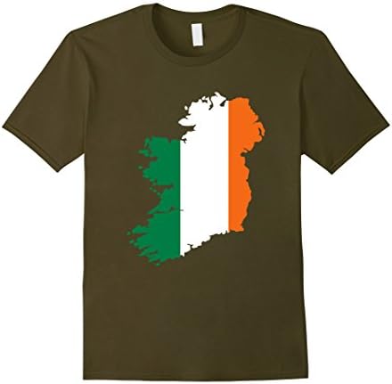 Mens Ireland T-Shirt Medium Olive