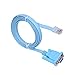 HDE Console Cable for Cisco Networking Devices RJ45 Cat5 Ethernet LAN to 9-PIN DB9 Serial RS232 Port Rollover Cables (5ft)