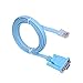 HDE 9-Pin DB9 Serial RS232 Port to RJ45 Cat5 Ethernet LAN Rollover Console Cable Switch Line (Single) primary