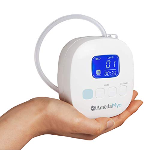 Ameda MYA Portable Hospital Breast Pump with Large Tote, Includes 24mm Flanges, Freezer-Safe Storage Bottles, and a Built-in Rechargeable Battery, White