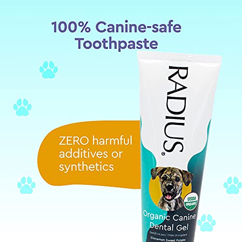 RADIUS USDA Organic Canine Pet Toothpaste 1 Unit, 3 oz, Non Toxic