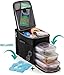 ZUZURO Lunch Bag Insulated Cooler Lunch Box w/ 3 Compartments - Heavy-Duty Fabric, Strong SBS Zippers - Includes 3 Meal Prep Lunch box Containers + 2 Ice Packs. Great gifts For Men Women Adults