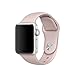 Apple Watch Series 1 Series 2 Band, HuanlongTM New Soft Silicone Sport Style Replacement Iwatch Strap for Apple Wrist Watch (Pink Sand 42mm S/M)