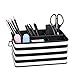 DESIGNA Rectangular Storage Utility Caddy, Organized Utility,9 1/2 x 5 6/8x 3 15/16 inch, Black and White