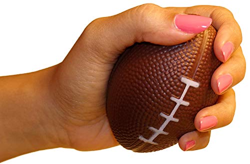 J&J's ToyScape Mini Foam Football 4" x 2.5" (Pack of 12) Mini Foam Squeeze Ball, Foam Squeeze Sports Ball Toy for School Carnival Reward, Football Party Favors - Thumbnail 5