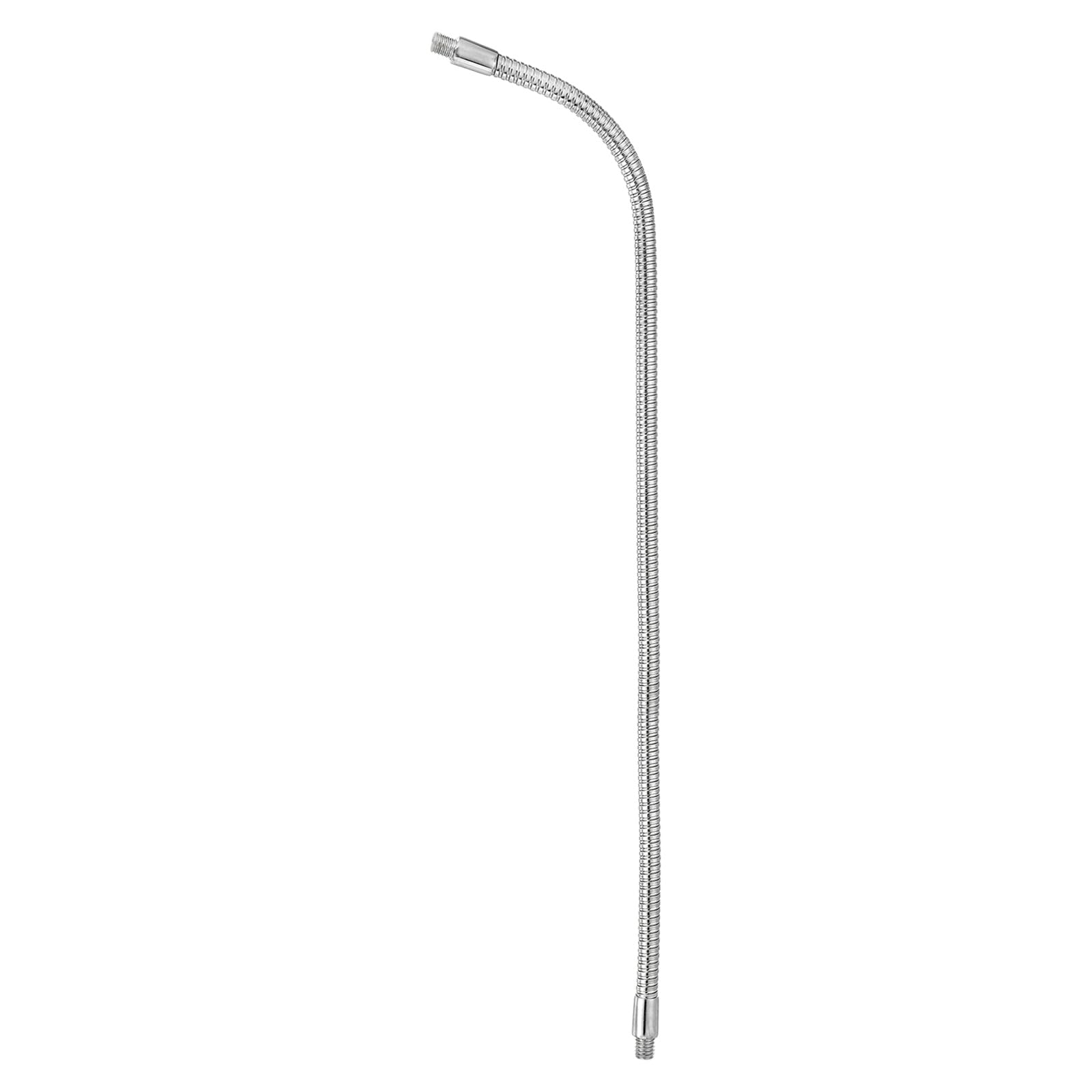 PATIKIL 20" Gooseneck Tube, 3/8" Male to Male Thread Heavy Duty Metal Universal Microphone Flexible Gooseneck Hose Arm Extension Tube for Action Camera Mic/Phone Holder, Chrome