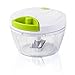 Manual Food Chopper: 3 Cups Vegetables, Garlic, Onion, Nuts Chopper Mincer, Banana and Apple Slicer - Chop, Mince and Slice for Salsa, Puree, Salad, Pesto - Bonus Recipe eBook