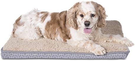 Sleepi Premium Double Orthopedic Pet Bed, 18" x 28" x 1.75", Sharkskin