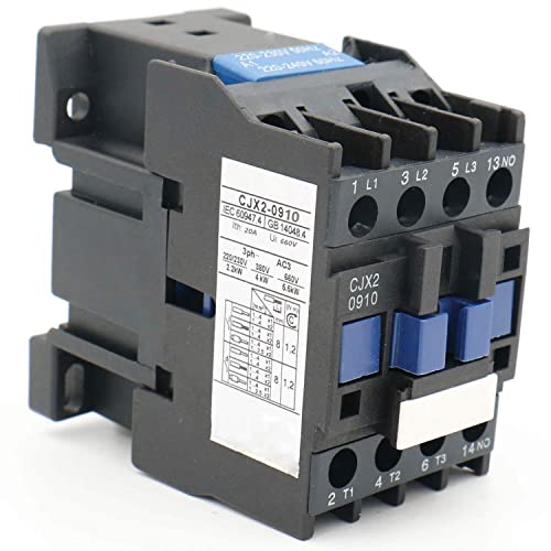 XMHF AC Contactor CJX2-0910 220V 50/60Hz Coil 3 Pole Normally Open 660V ...