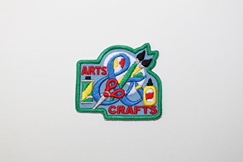 Arts and CraftS - IRON-ON Patch/badge - Girl Scouts and group fun iron on BADGES (5 Patches)