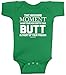 Threadrock Baby That Awkward Moment When Mom Sniffs Your Butt Infant Bodysuit 6M Kelly Green