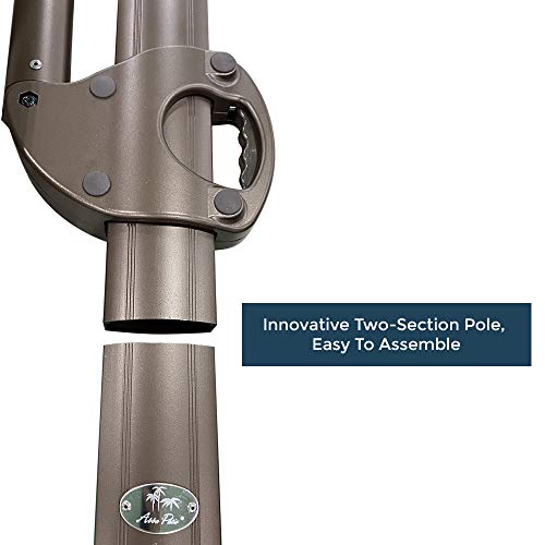 Abba Patio 11ft Patio Offset Hanging Umbrella Outdoor Cantilever Sturdy