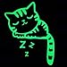 Premium Glow in The Dark Stars w/Bonus Glowing Cat - Perfect Luminous Wall Decal Stickers for Kids Boys Girls Nursery Bedroom Decor