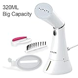 UMUM Clothes Steamer, Handheld Garment Fabric Wrinkles Remover,Fast Heat and Auto Off, Portable Travel Steamer with Detachable 320ml Water Tank