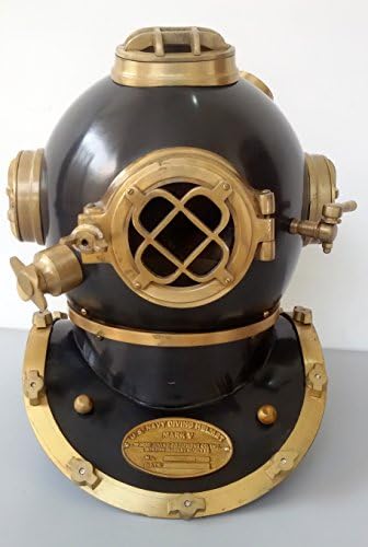 Antique Scuba SCA Divers Diving Helmet US Navy Mark V Deep Sea Marine Divers