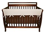 Trend Lab Fleece CribWrap Rail Cover for Long Rail, Natural, Wide for Crib Rails Measuring up to 18