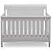 Delta Children Bennington Elite Sleigh 4-in-1 Convertible Crib, Bianca White