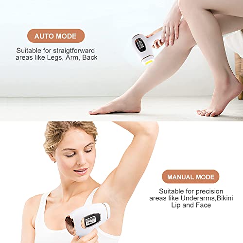 IPL Hair Removal for Women and Men, Upgraded to 999,999 Flashes Permanent Painless Hair Remover Device for Facial Arm Armpit Bikini Treatment, Corded