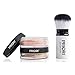 Priori Retractable Kabuki Brush – Soft, Cruelty Free Synthetic Bristles – Perfect Coverage Round Makeup Brush, Travel & Purse-Friendly