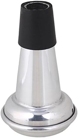 Yibuy Chrome Aluminum+Metal Dampener Mute for Trumpet