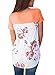 HOTAPEI Women Summer Casual Floral Print Short Sleeve Criss Cross Shirts Blouse Tops Pink Large