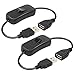 ELECTOP 2 Pack Male to Female USB Cable with On/Off Switch, USB Extension Inline Rocker Switch for Driving Recorder, LED Desk Lamp, USB Fan, LED Strips